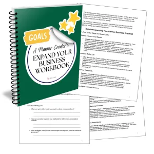 A Planner Creator's Expand Your Business Workbook - Customizable with PLR Rights