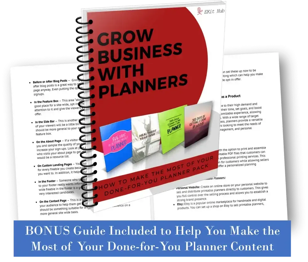 A Planner Creator's Expand Your Business Workbook - Customizable with PLR Rights