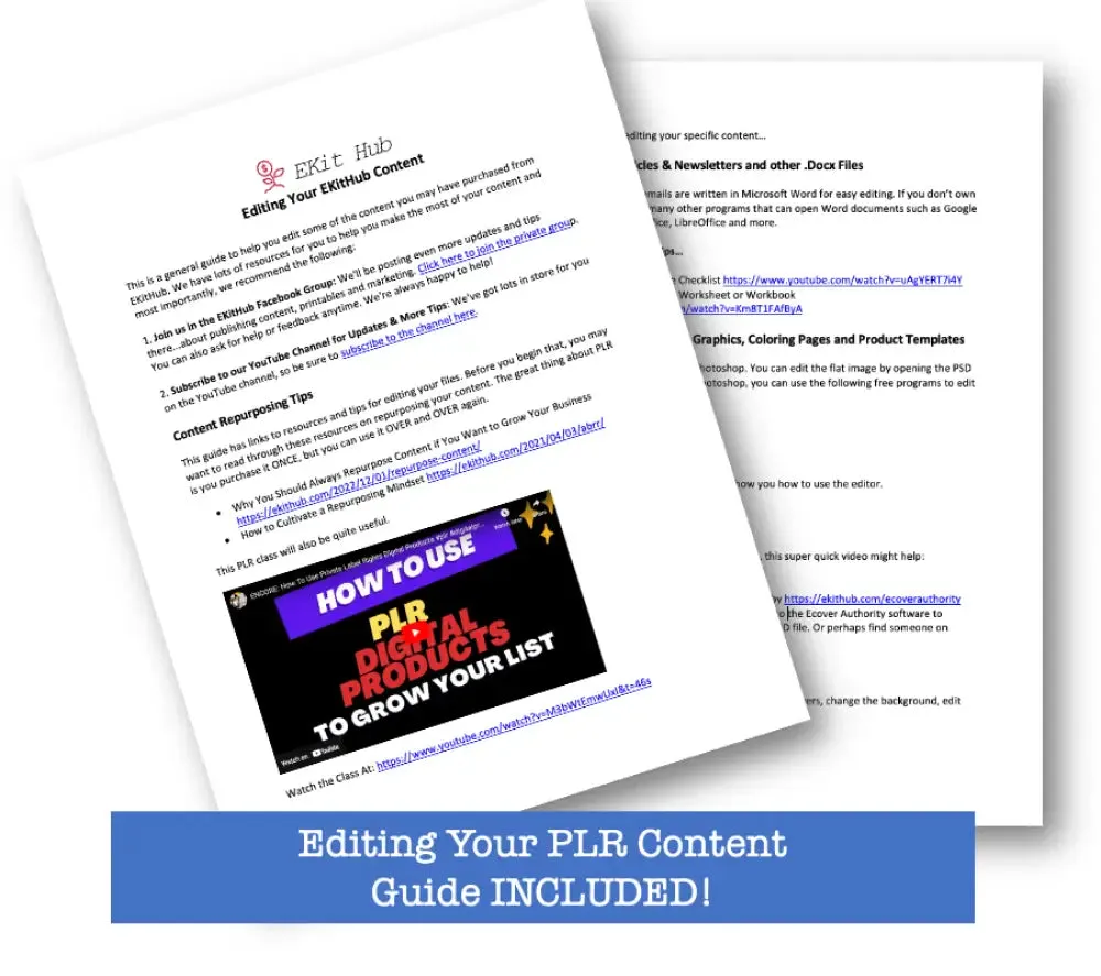 A Planner Creator's Expand Your Business Workbook - Customizable with PLR Rights