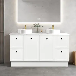 AUSTIN 1500mm Floor Standing Bathroom Vanity   Luxe Stone Top