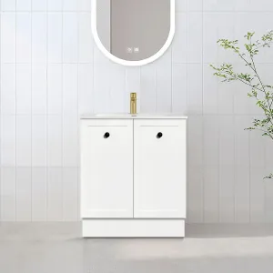 AUSTIN 600mm Floor Standing Bathroom Vanity   Ceramic Top