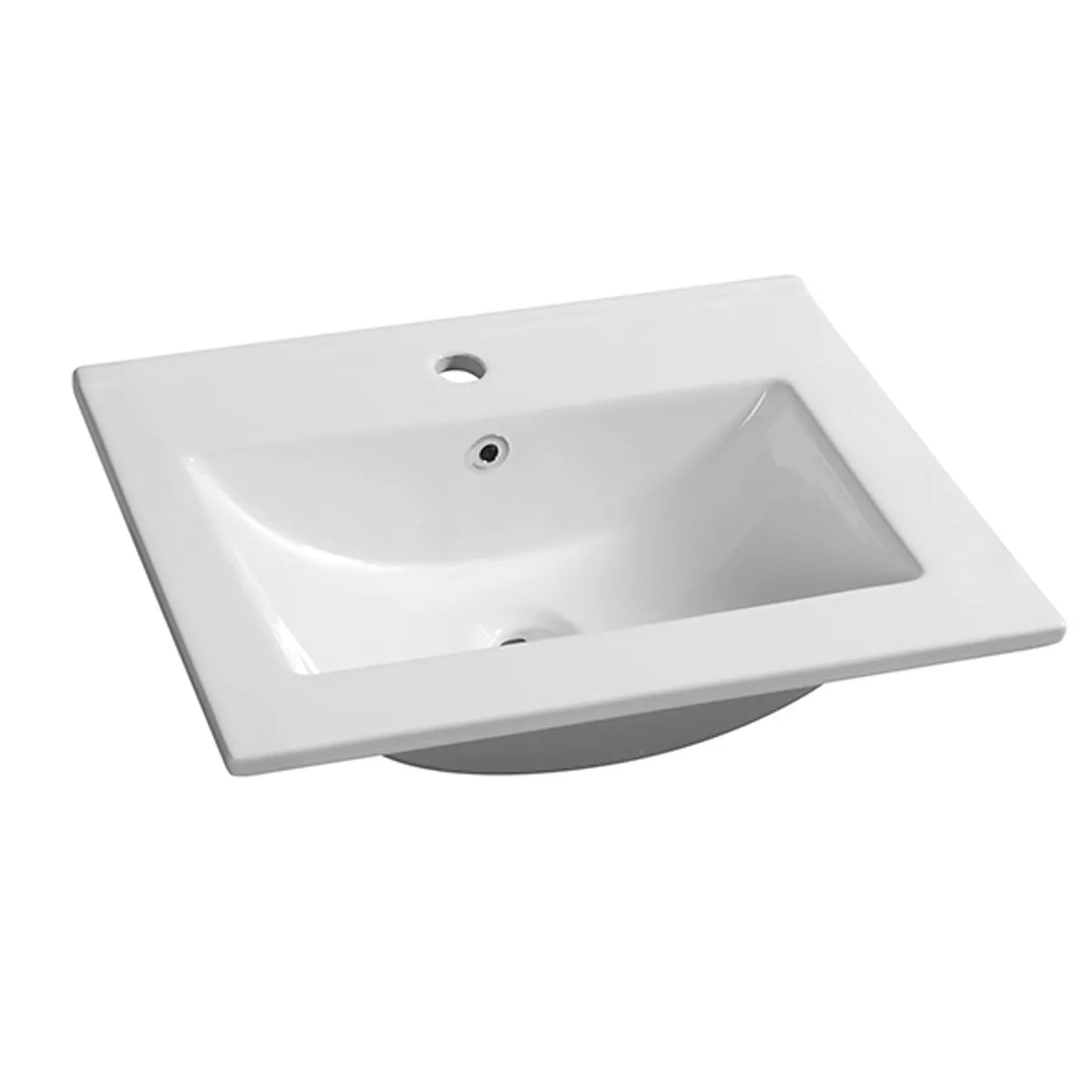 AUSTIN 600mm Wall Hung Bathroom Vanity   Ceramic Top