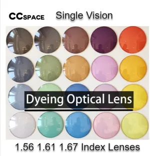 CCSpace Aspheric Single Vision Dyed Acrylic Lenses