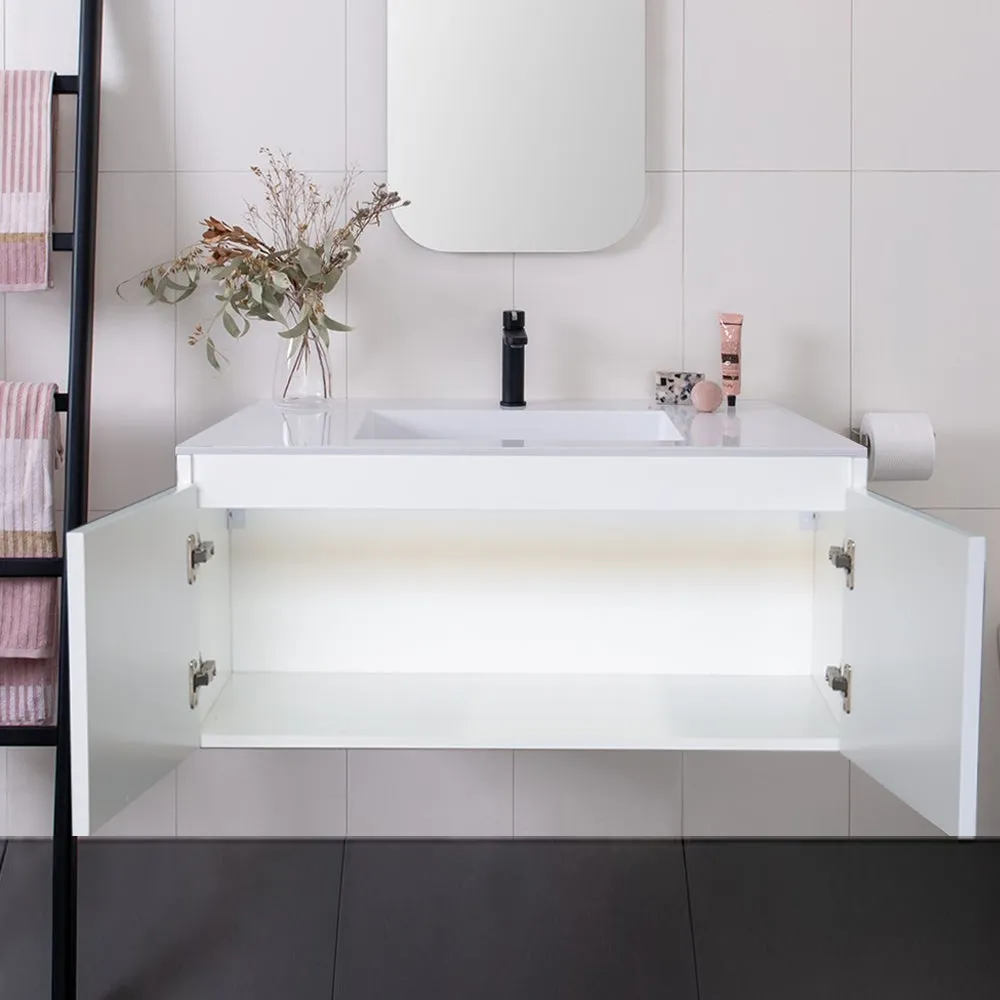 CLOVER 900mm Wall Hung Bathroom Vanity