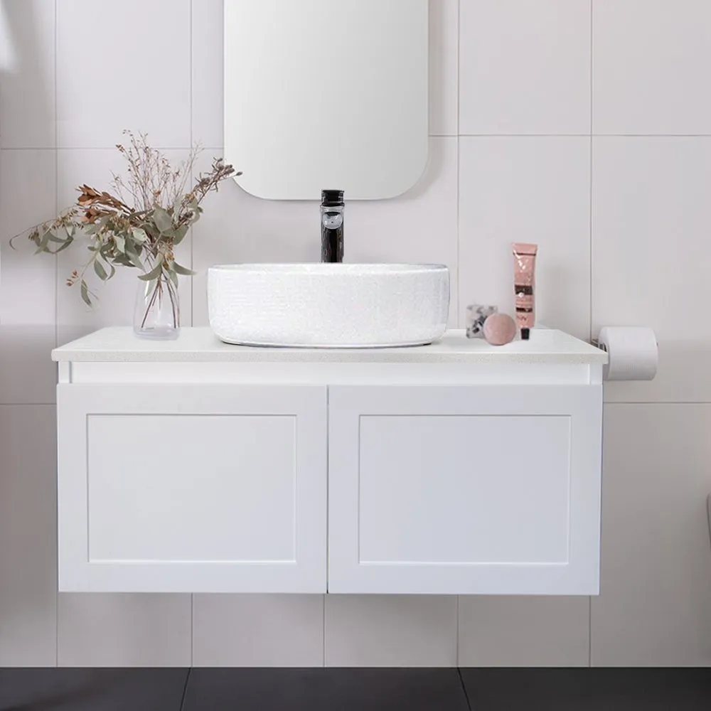 CLOVER 900mm Wall Hung Bathroom Vanity