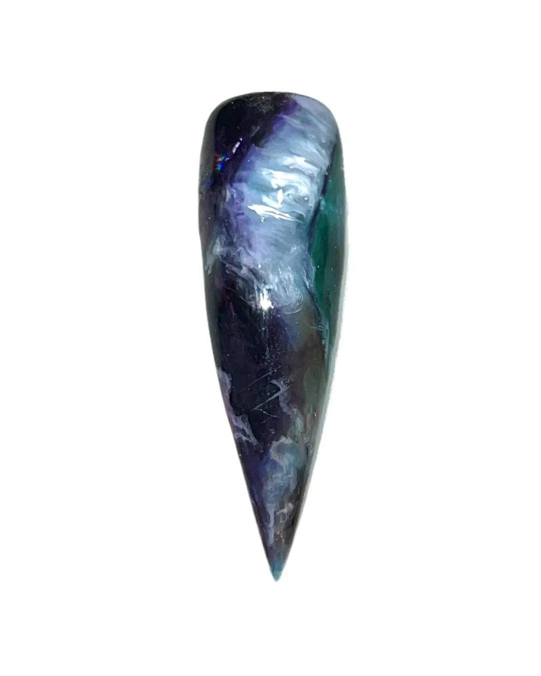 Dark Rainbow Fluorite Accent