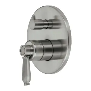 Fienza Eleanor Wall Mixer Diverter - Brushed Nickel / Brushed Nickel