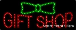 Gift Shop Flashing & Animated LED Sign (High Impact, Energy Efficient)