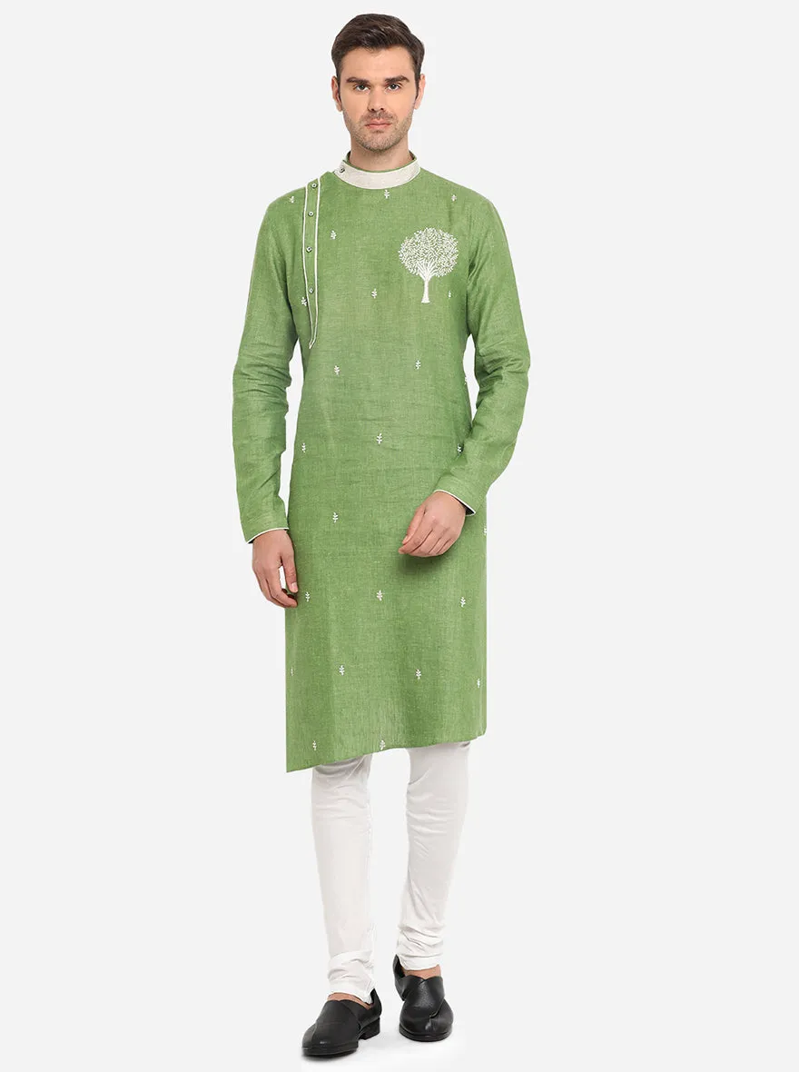 Grass Green Kurta | Azania