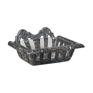 Gray Granite Enamel Soap Dish