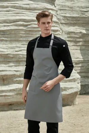 Grey Bib Apron