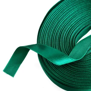 Holiday Green double sided satin ribbon roll - 6mm /12mm - full roll 25m