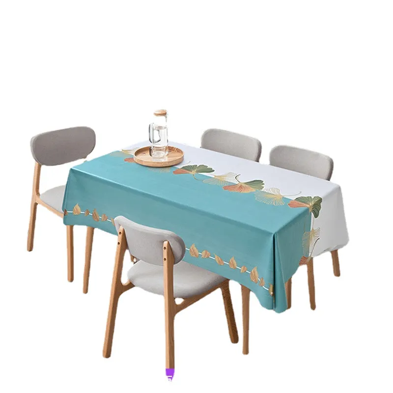 Home Tablecloth Disposable Oil-Proof PVC Home Rectangular Table Mat Coffee Table Tablecloth