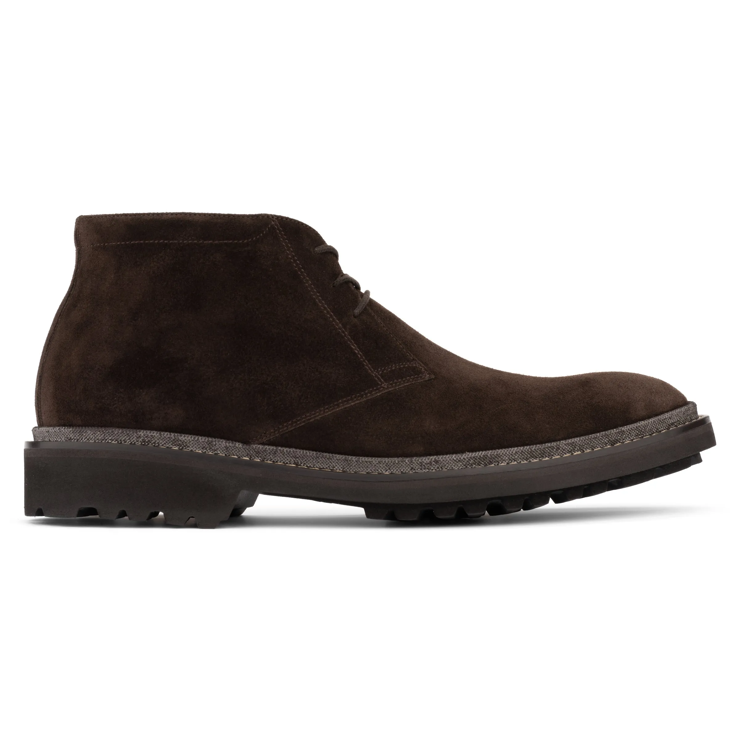 Javier Dark Brown Suede Desert Boot