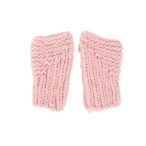 Journey Fingerless Mittens Pink