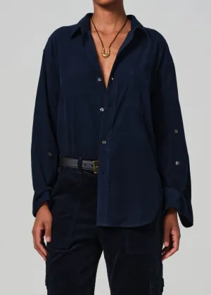 Kayla Shirt Corduroy in Navy