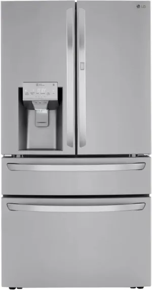 LG LRMDC2306S 36 Inch Counter Depth 4 Door Smart French Door Refrigerator with 22.5 Cu. Ft. Capacity, Dual Ice Maker with Craft Ice™, Door-in-Door, Wi-Fi, Full-Convert™ Drawer, Cool Guard, Door Alarm: Stainless Steel