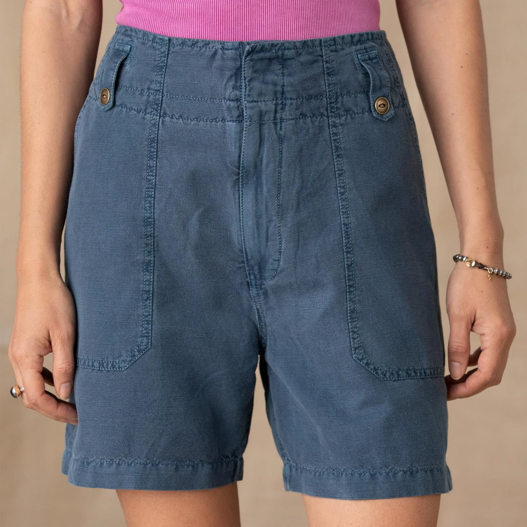 Mareesha Linen Shorts, Petite