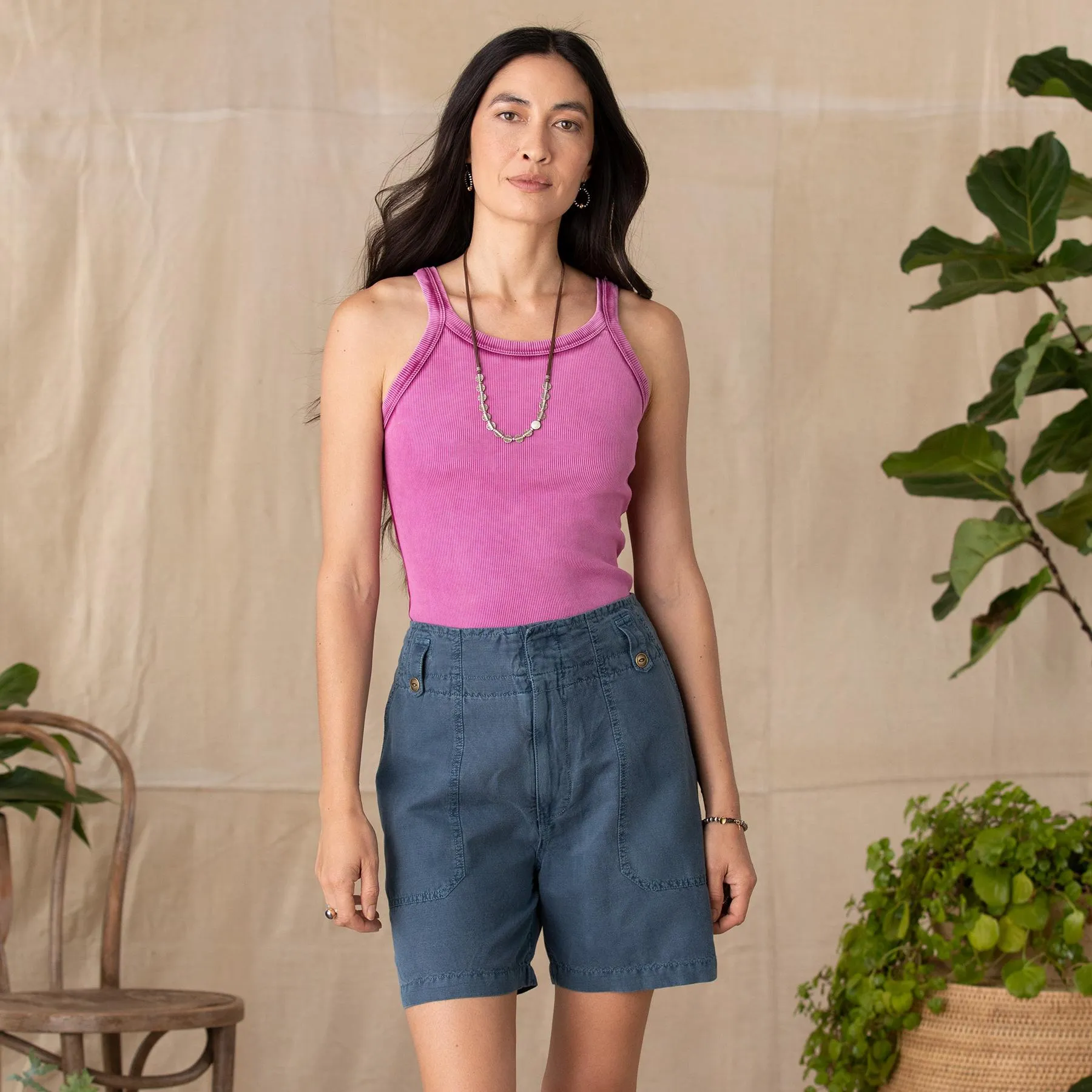 Mareesha Linen Shorts, Petite