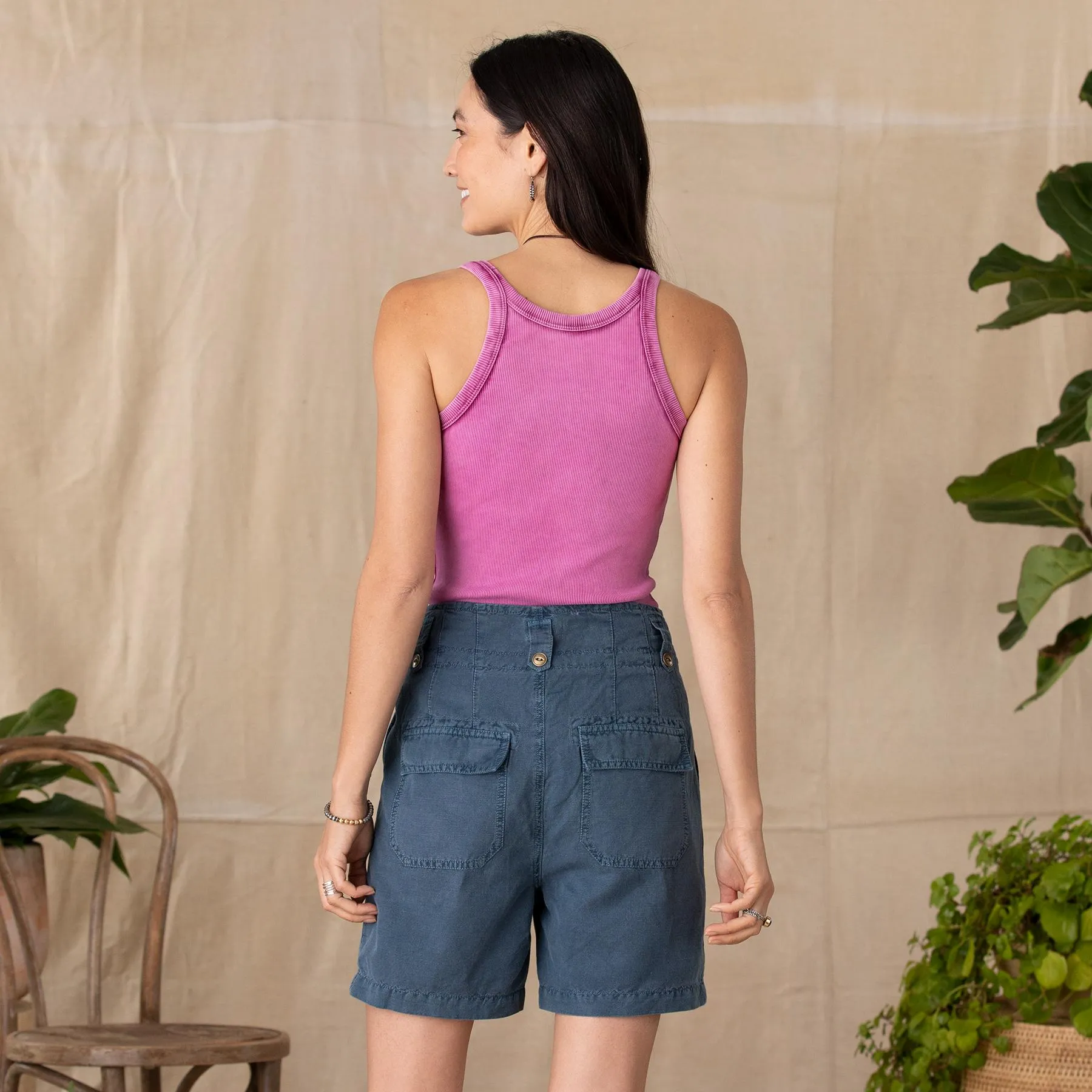 Mareesha Linen Shorts, Petite