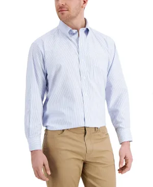 Men's Cotton Striped Regular Fit Shirt, Made for Macy's Club Room multi