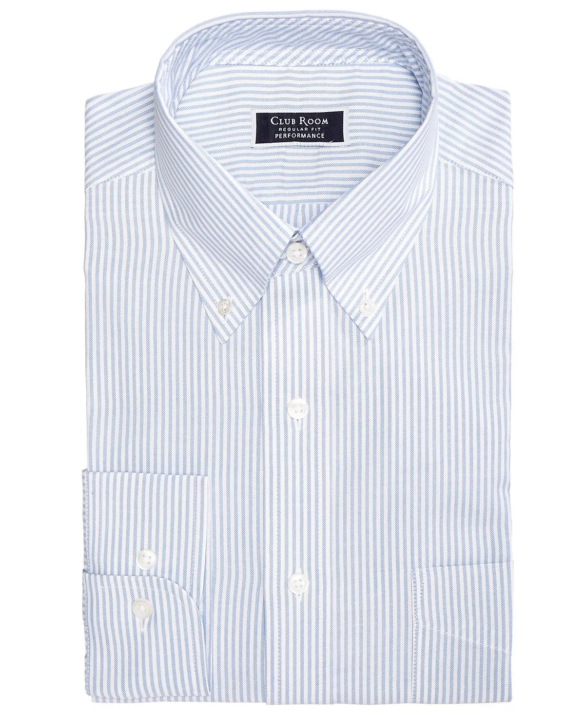 Men's Cotton Striped Regular Fit Shirt, Made for Macy's Club Room multi