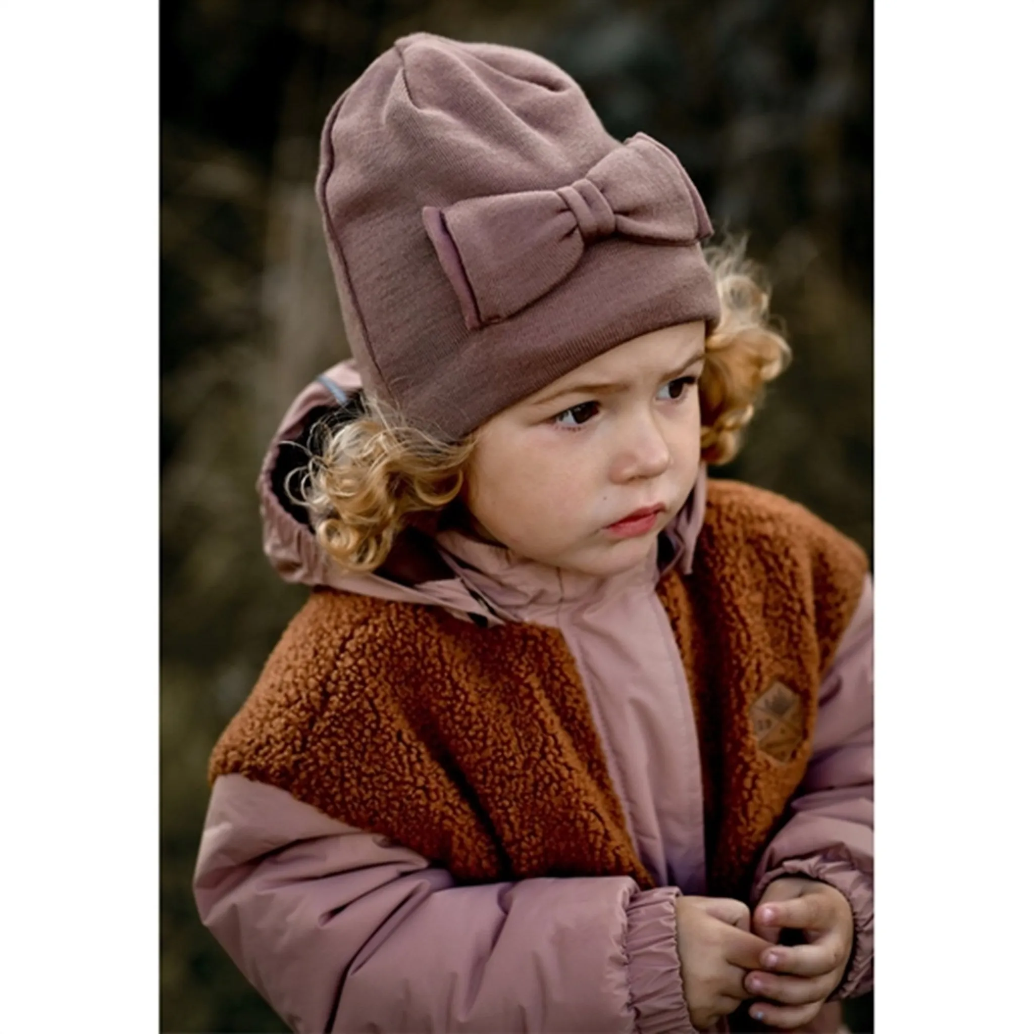 Mikk-Line Wool Hat with Bow Huckleberry