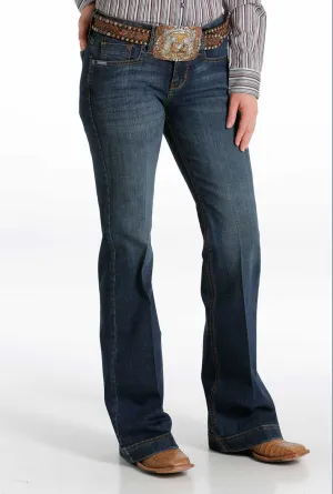 MJ81454086 - Cinch Women's Slim Fit 5-Pocket Lynden Jeans - Dark Stone