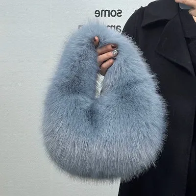 Myleah Faux Fur Handbag