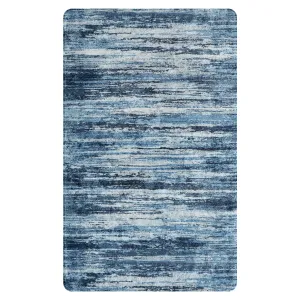 Nadia Modern Ombre Abstract Blue Area Rug