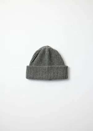 Recycled Wool Beanie - Dark Gray