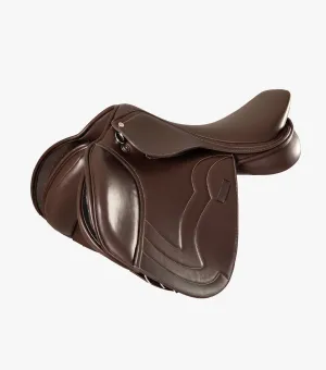 Sautiller Synthetic Close Contact Jump Saddle Brown