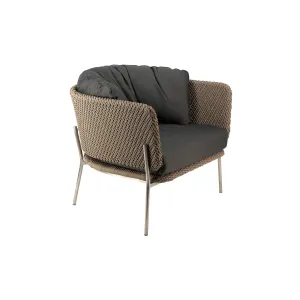 Studio Rope Cyprus Weave Lounge Chair (Agora® Panama Coal)