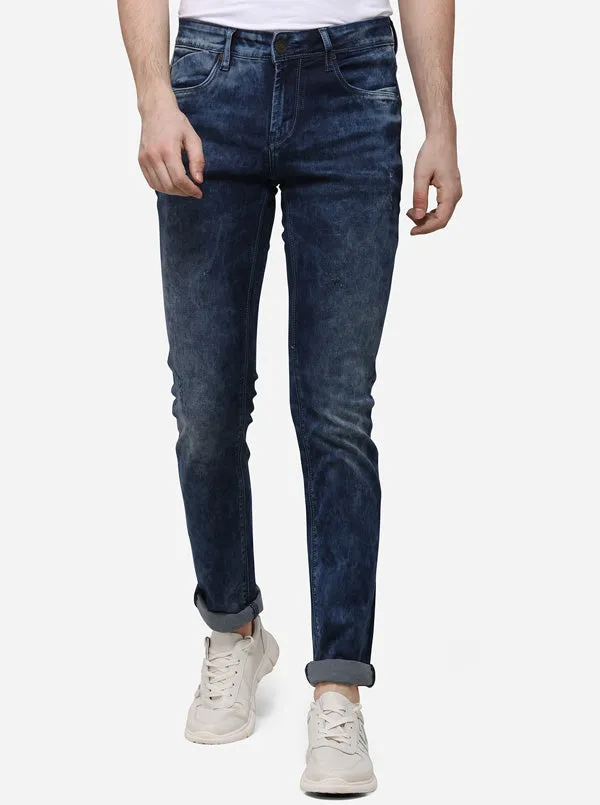 True Navy Slim Fit Solid Jeans | JadeBlue