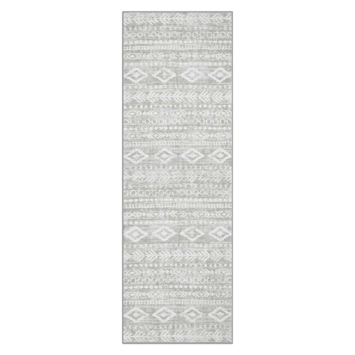 Varena Modern Rustic Farmhouse Moroccan Tribal Grey/White Rug