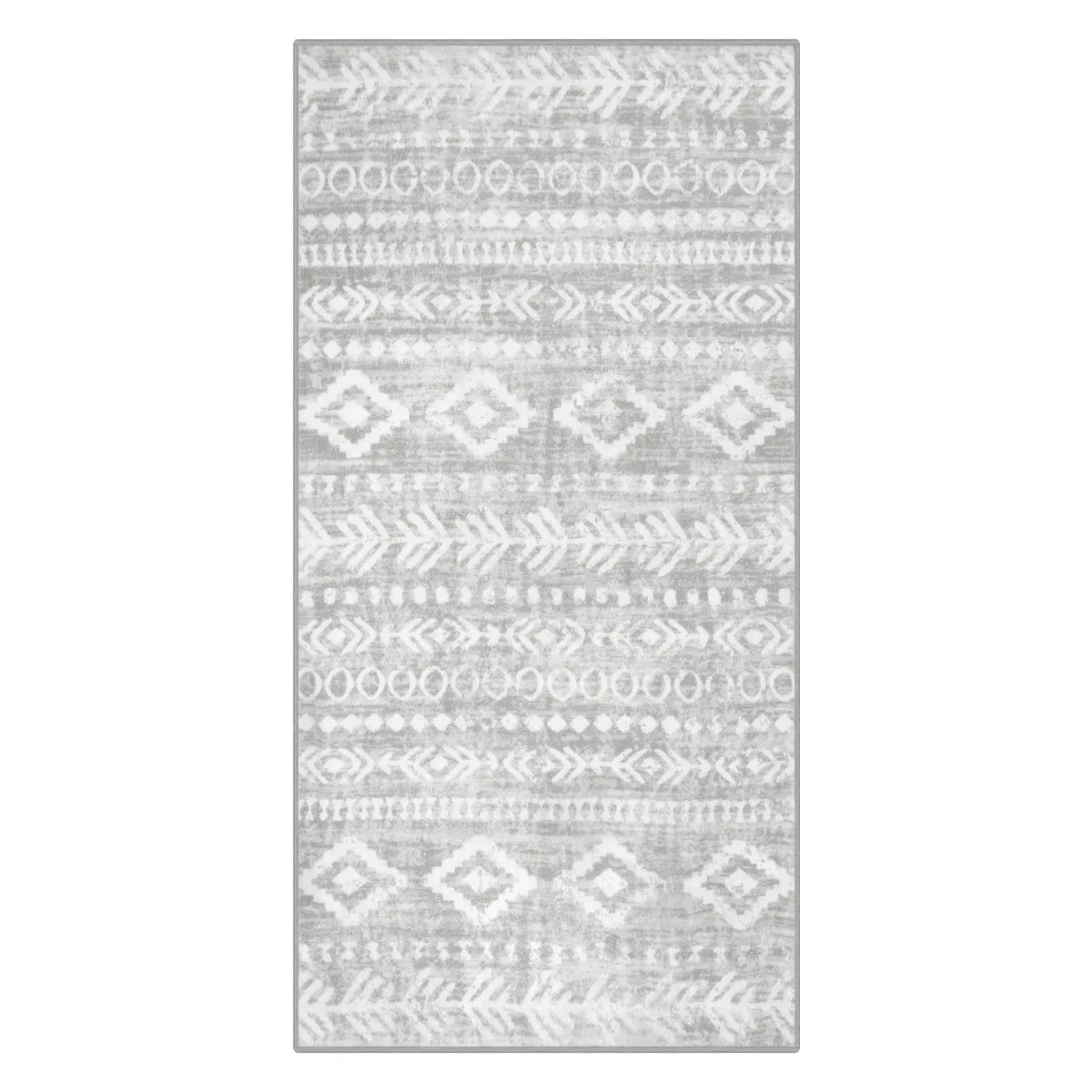 Varena Modern Rustic Farmhouse Moroccan Tribal Grey/White Rug