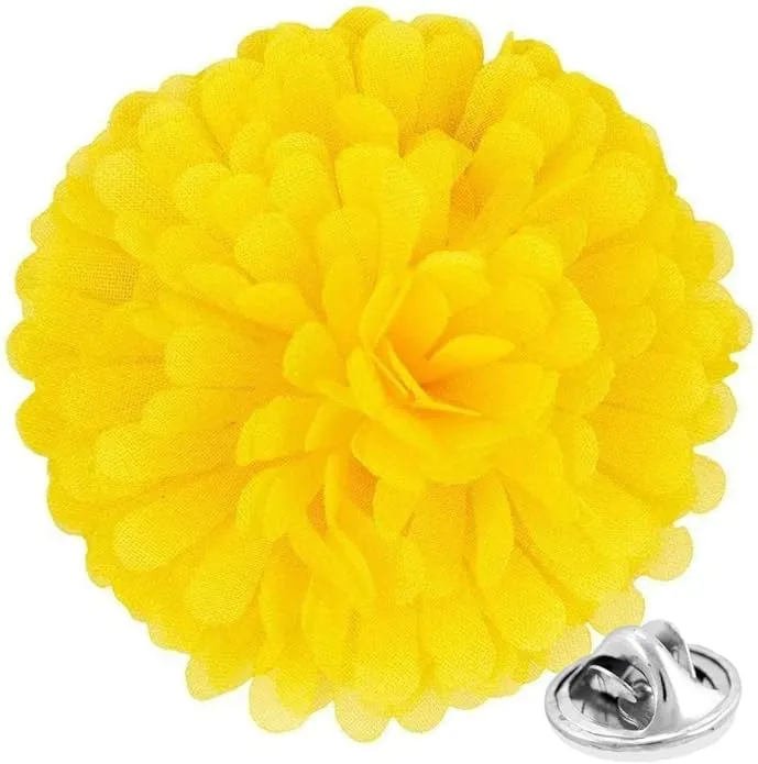 Vittorio Vico Unisex Carnation Flower Lapel Pin